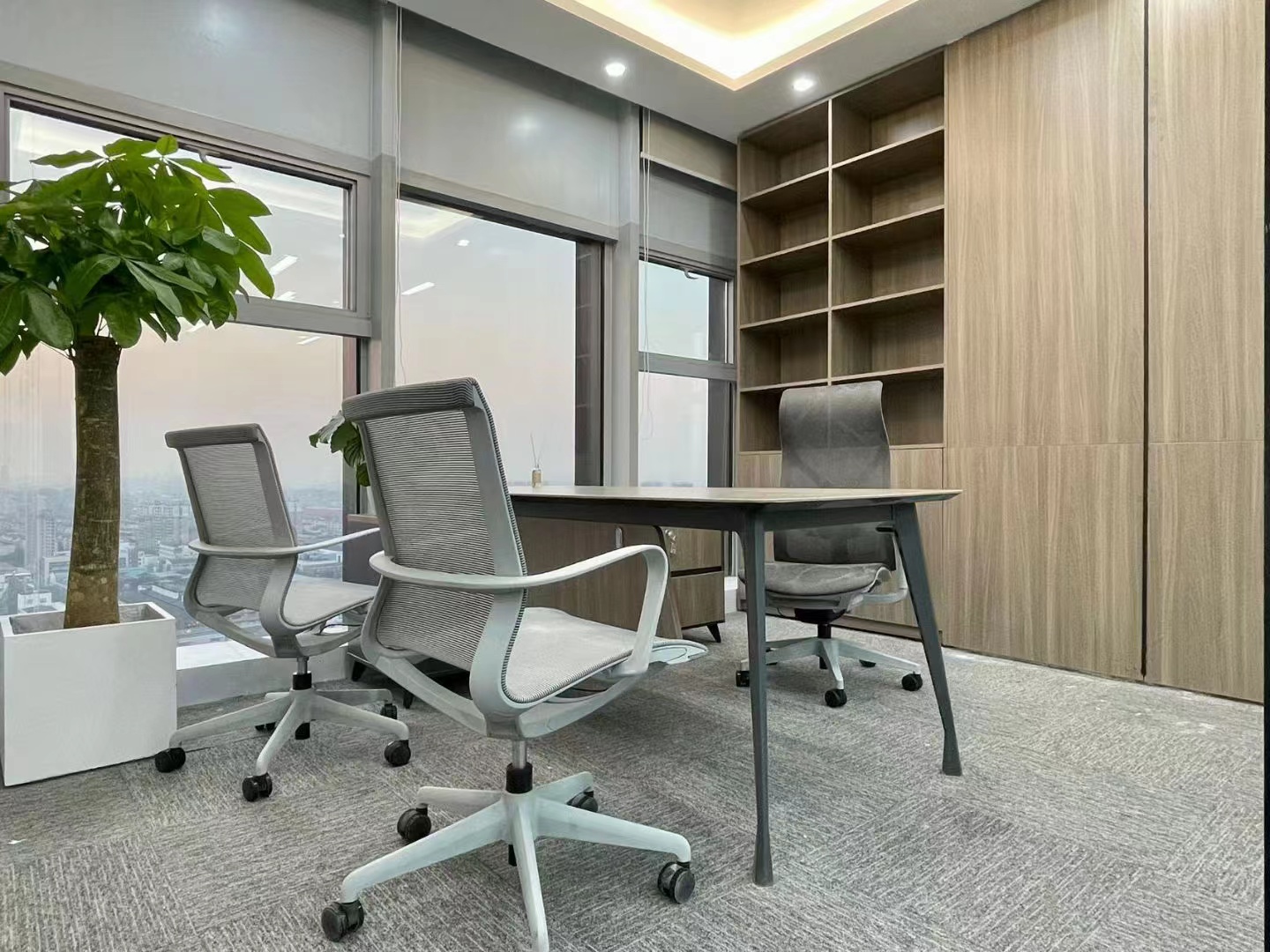 大宁珠江创意中心200平精装修带家具4隔断24工位可注册(图6)