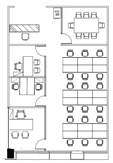 9-22041416425VO.jpg 长宁晨讯科技大楼200平精装修带家具拎包入住独立空调(图4)