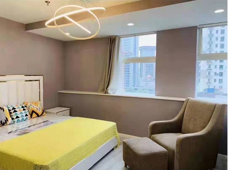 长寿路地铁上盖源达大厦小面积现房出租商住两用(图1)