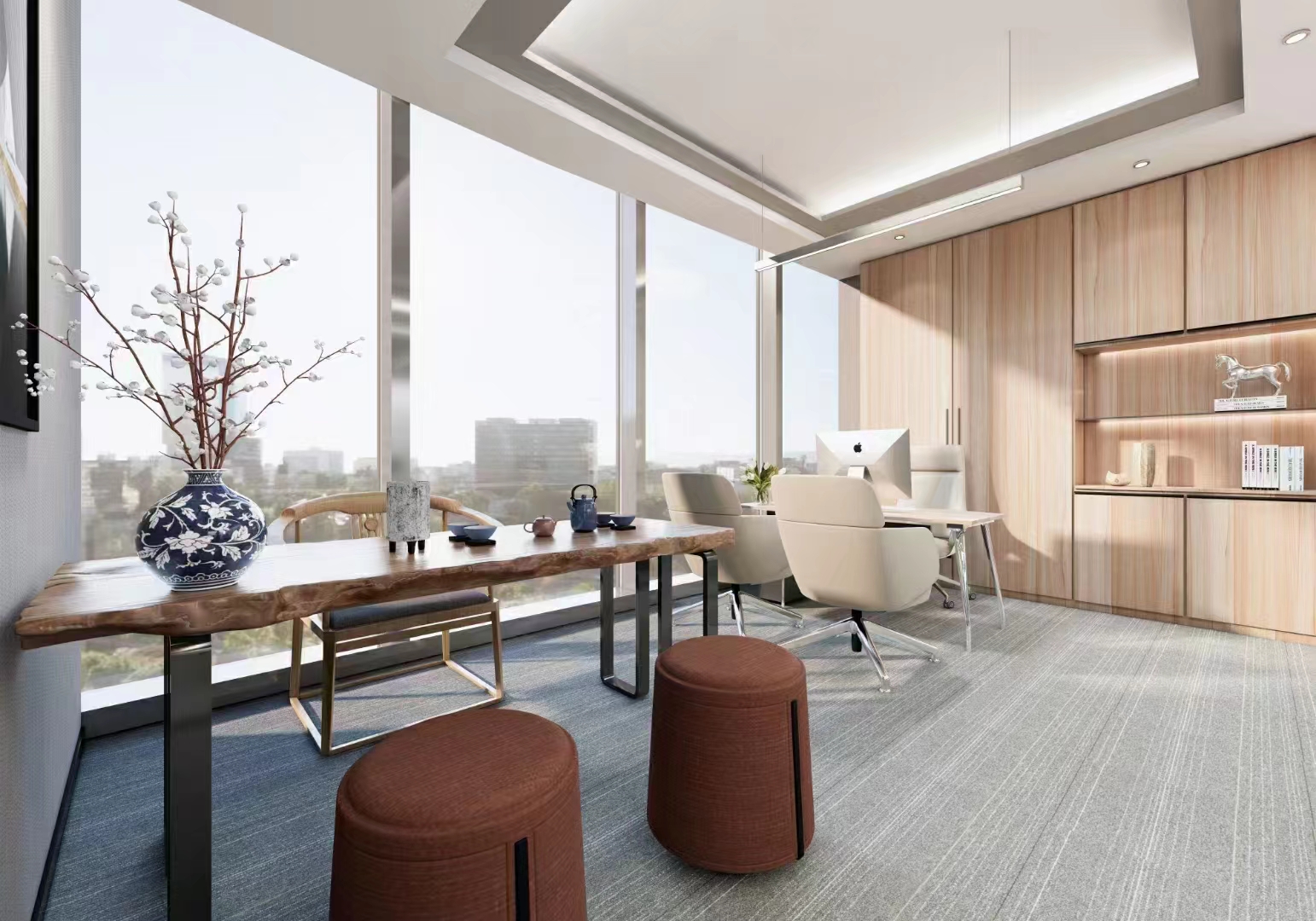 16-2204211423121D.jpg 静安国立大厦268平精装修带家具优质房源出租(图1)