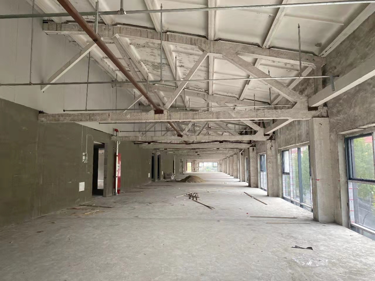 老静安昌平路 1000创意产业中心 1000平无柱落地窗 独立空调 办公室选址(图3)