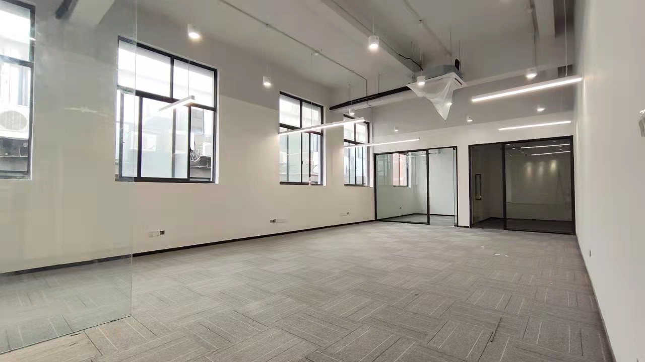 老静安创意园 静工园 100平简单装修1隔断 独立空调 办公室选址(图3)